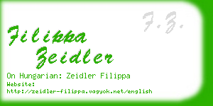 filippa zeidler business card